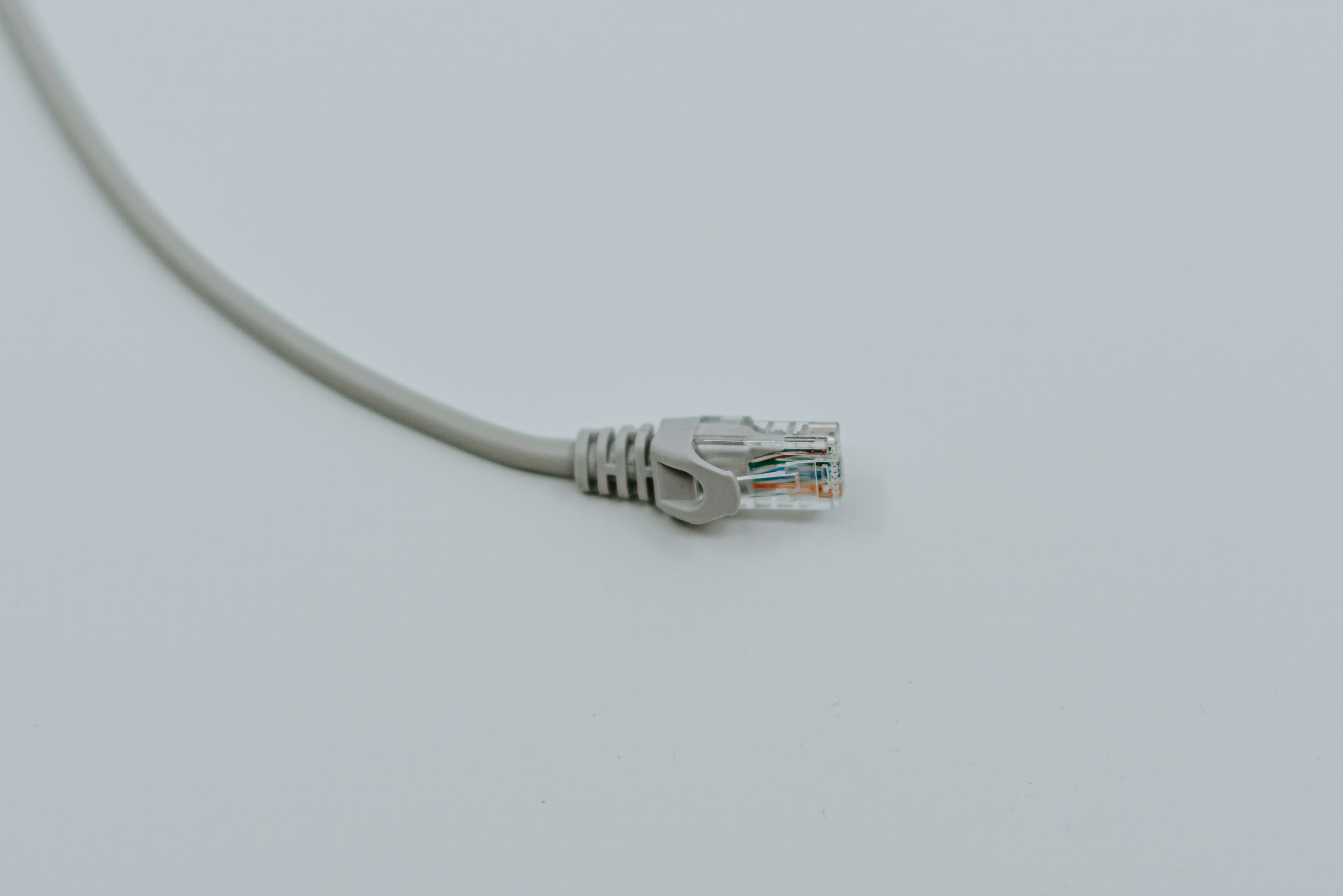 Сетевой кабель Ethernet крупным планом